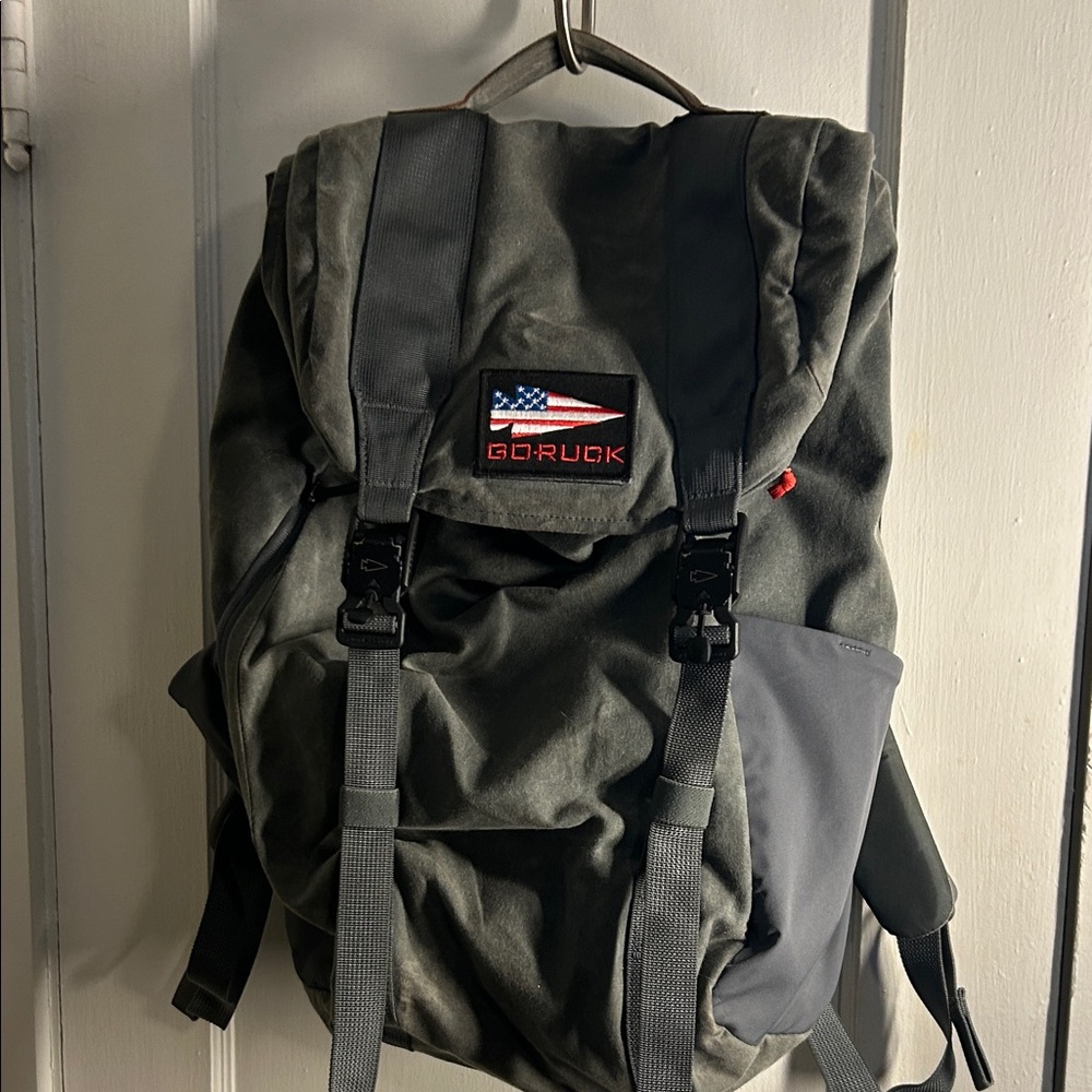 Go Ruck M24 Heritage Waxed Rucksack Grey